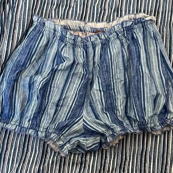 Free People Navy and White Striped Dress with Bloomer Shorts - Picture 4 of 4